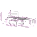 Estructura de cama sin colchón madera de pino blanca 90x200 cm