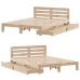 Estructura de cama sin colchón madera de pino maciza 120x200 cm