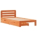 Estructura de cama sin colchón madera maciza marrón 90x190 cm