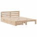 Estructura de cama sin colchón madera maciza de pino 120x190 cm