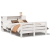 Estructura de cama sin colchón madera de pino blanca 120x200 cm