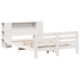 Estructura de cama sin colchón madera de pino blanca 120x200 cm