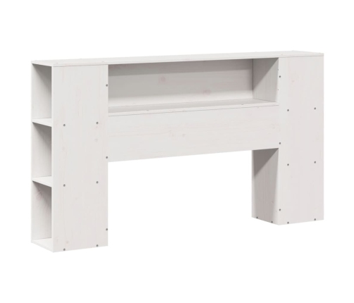 Estructura de cama sin colchón madera de pino blanca 120x200 cm