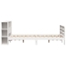 Estructura de cama sin colchón madera de pino blanca 120x200 cm