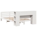 Estructura de cama sin colchón madera de pino blanca 120x200 cm