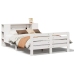 Estructura de cama sin colchón madera de pino blanca 150x200 cm