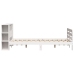 Estructura de cama sin colchón madera de pino blanca 150x200 cm