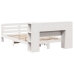 Estructura de cama sin colchón madera de pino blanca 150x200 cm