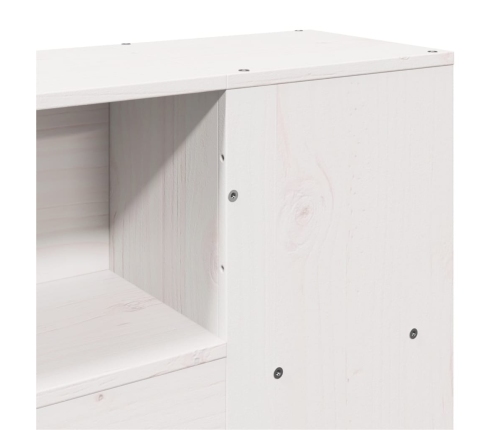 Estructura de cama sin colchón madera de pino blanca 150x200 cm