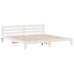 Estructura de cama sin colchón madera maciza blanca 200x200 cm