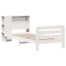 Estructura de cama sin colchón madera de pino blanca 90x200 cm