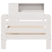 Estructura de cama sin colchón madera de pino blanca 90x200 cm