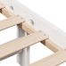 Estructura de cama sin colchón madera de pino blanca 90x200 cm