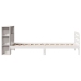 Estructura de cama sin colchón madera maciza blanca 90x190 cm