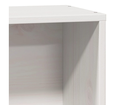 Estructura de cama sin colchón madera maciza blanca 90x190 cm