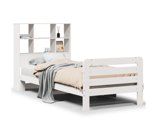 Estructura cama sin colchón madera maciza pino blanca 100x200cm