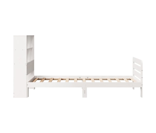 Estructura cama sin colchón madera maciza pino blanca 100x200cm