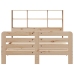 Estructura de cama sin colchón madera de pino blanco 150x200 cm