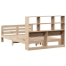 Estructura de cama sin colchón madera de pino blanco 150x200 cm