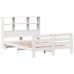 Estructura de cama sin colchón madera de pino blanca 150x200 cm