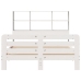 Estructura de cama sin colchón madera de pino blanca 150x200 cm