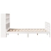 Estructura de cama sin colchón madera de pino blanca 150x200 cm