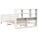 Estructura de cama sin colchón madera de pino blanca 150x200 cm