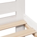 Estructura de cama sin colchón madera de pino blanca 150x200 cm