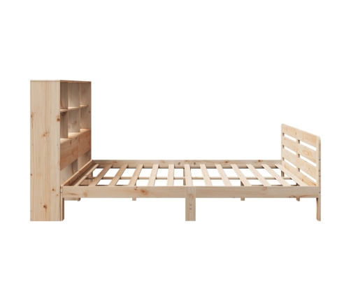 Estructura de cama sin colchón madera maciza de pino 180x200 cm