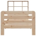 Estructura de cama sin colchón madera maciza pino 75x190 cm
