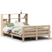 Estructura de cama sin colchón madera maciza de pino 140x190 cm