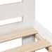 Estructura de cama sin colchón madera de pino blanca 140x190 cm
