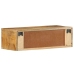 Mueble de TV de pared madera maciza de mango rugosa 60x30x19 cm