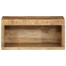 Mueble de TV de pared madera maciza de mango rugosa 40x30x19 cm