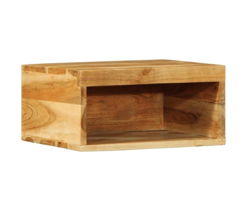 Mueble de TV de pared madera maciza de acacia 40x30x19 cm