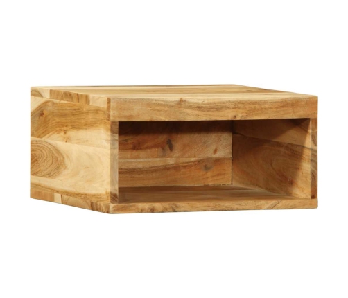 Mueble de TV de pared madera maciza de acacia 40x30x19 cm