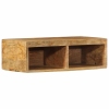 Mueble de TV de pared madera maciza de mango rugosa 60x30x19 cm