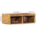 Mueble de TV de pared madera maciza de mango rugosa 60x30x19 cm