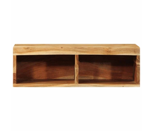 Mueble de TV de pared madera maciza de acacia 60x30x19 cm