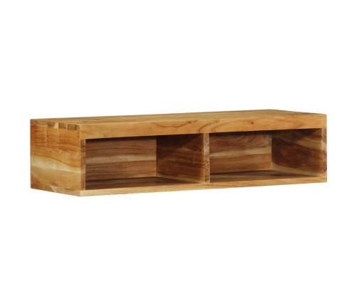 Mueble de TV de pared madera maciza de acacia 80x30x19 cm