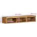 Mueble de TV de pared madera maciza mango rugosa 100x30x19 cm