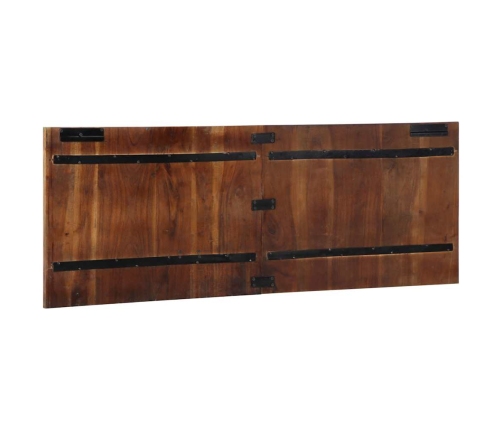 Cabecero de cama multicolor 140 cm madera maciza reciclada