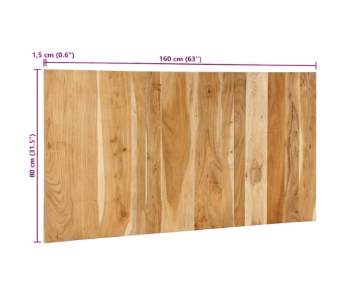 Cabecero 160 cm madera maciza acacia