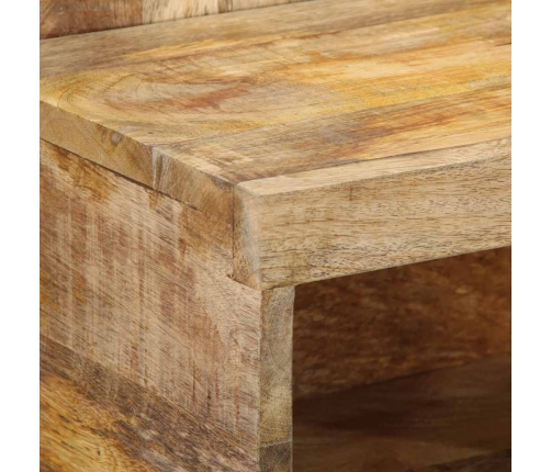 Mesita de noche madera maciza de mango 50x27x50 cm