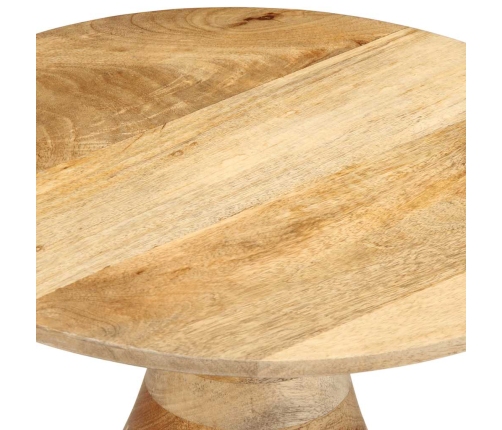 Mesa auxiliar madera maciza de mango Ø40x40 cm