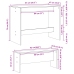 Set mesa y banco de comedor 3 pzas madera de ingeniería blanco