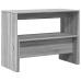 Mesa y bancos de comedor 3 piezas madera ingeniería gris Sonoma