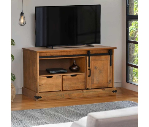 Mueble de TV HALDEN con puerta corredera 110x40x60 cm