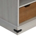 Mueble de TV HALDEN con puerta corredera blanco 110x40x60 cm