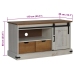 Mueble de TV HALDEN con puerta corredera blanco 110x40x60 cm